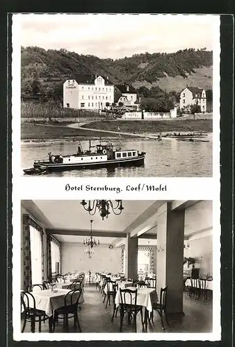 AK Loef / Mosel, Hotel Sternburg am Flussufer