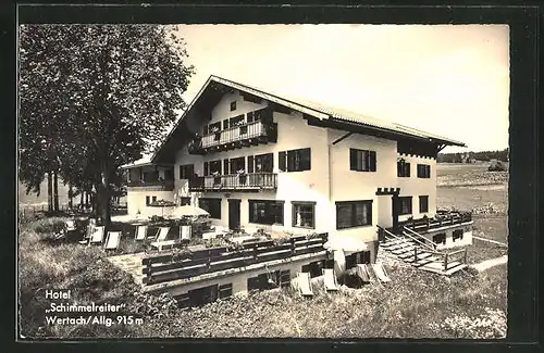 AK Wertach / Allg., Hotel Schimmelreiter