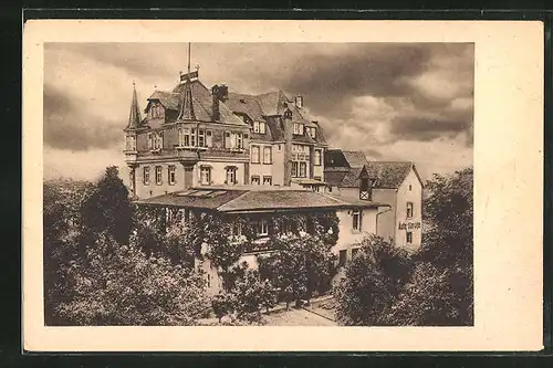 AK Bullay / Mosel, Hotel Andries mit Weinhandlung