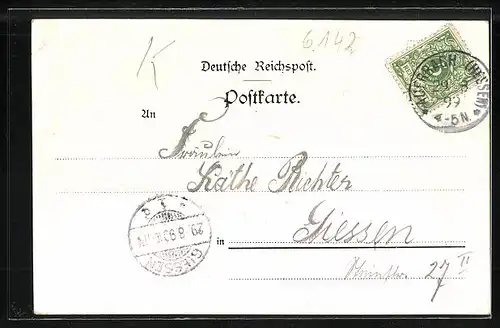 Lithographie Auerbach a. d. Bergstrasse, Hotel Bauer, Fürstenlager, Schloss