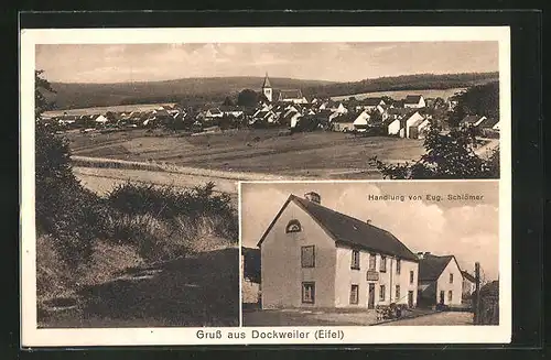 AK Dockweiler / Eifel, Handlung von Eug. Schlömer, Ortsansicht