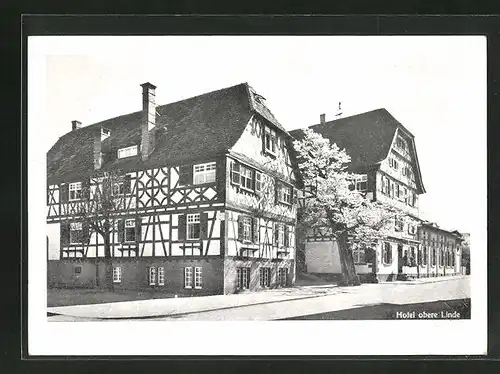 AK Oberkirch i. Schwarzwald, Ansicht vom Hotel obere Linde