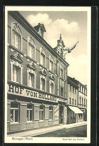 AK Remagen / Rhein, Hotel-Restaurant Hof von Holland