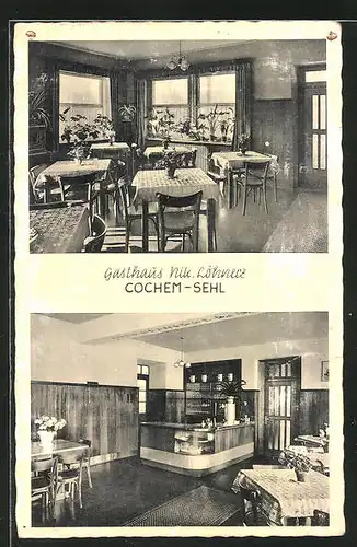 AK Cochem-Sehl, Gasthaus Nik. Löhnerz
