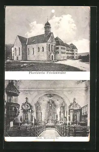 AK Friedenweiler, Pfarrkirche, ehem. Klosterkirche, Innenansicht