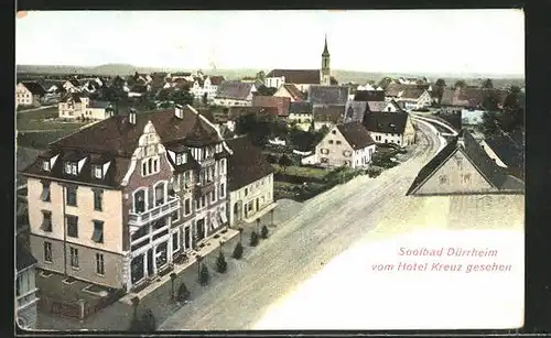 AK Bad Dürrheim, Blick vom Hotel Kreuz