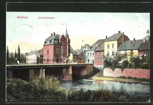 AK Wittlich, Ortspartie an der Lieserbrücke