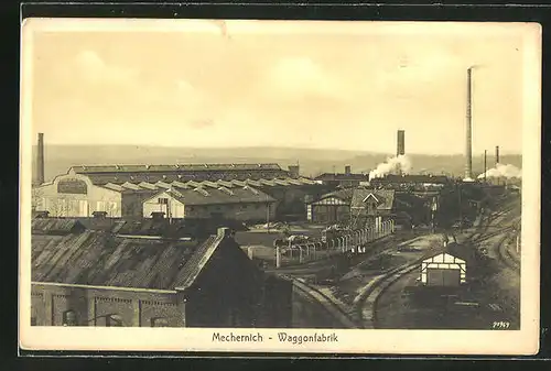 AK Mechernich, Sicht über die Waggonfabrik