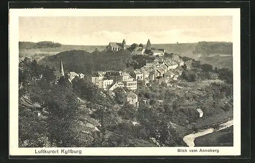 AK Kyllburg /Eifel, Blick vom Annaberg auf die Stadt