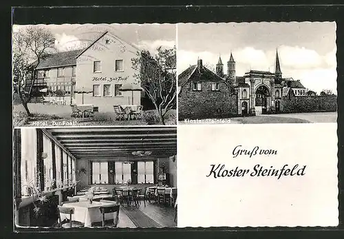 AK Kloster Steinfeld, Hotel-Pension zur Post, Kloster-Eingang