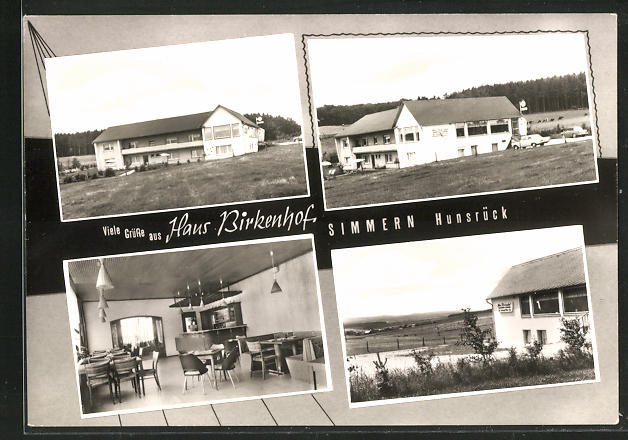 Ak Simmern Hunsruck Haus Birkenhof Aussenansichten