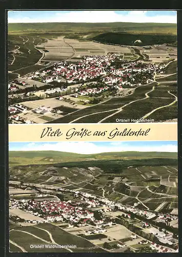 AK Guldental, Ortsansicht Heddesheim, Ortsansicht Waldhilbersheim