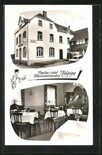 AK Blankenheimerdorf, Hotel Friesen, Innenansicht