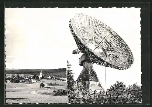 AK Eschweiler, Radioteleskop der Bonner Universitäts-Sternwarte auf dem Stockert