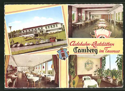 AK Camberg / Taunus, Autobahn-Raststätte und Hotel