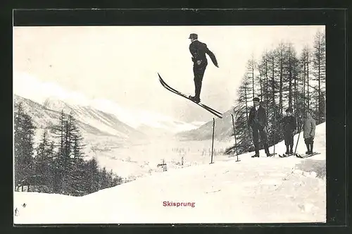 AK Skispringer im Flug