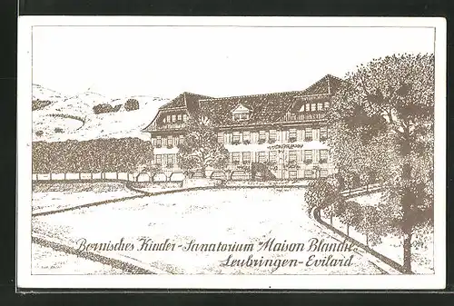 AK Leubringen-Evilard, Bernisches Kinder-Sanatorium Maison Blanche