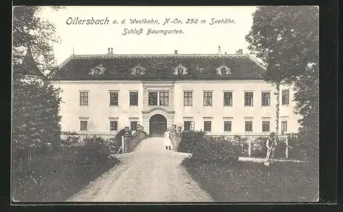 AK Ollersbach / Westbahn, Schloss Baumgarten