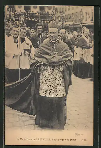 AK Paris, S. E. le Cardinal Amette