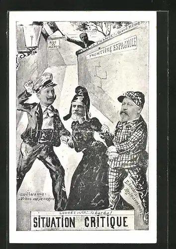 AK Kaiser Wilhelm II. und Adel aus England und Frankreich