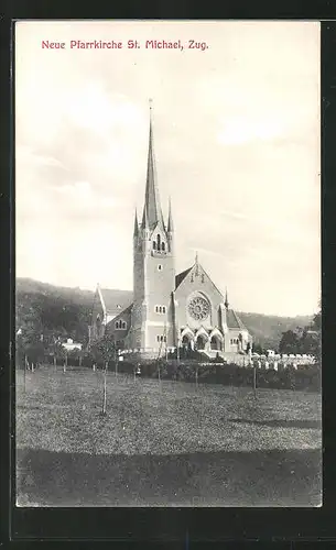 AK Zug, Neue Pfarrkirche St. Michael