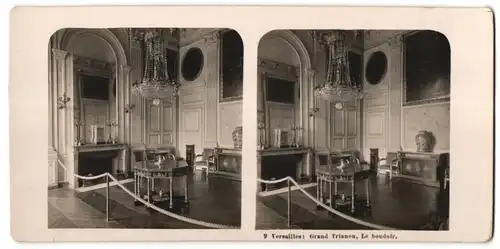 Stereo-Fotografie N.P.G., Berlin-Steglitz, Ansicht Versailles, Grand Trianon, Le boudoir