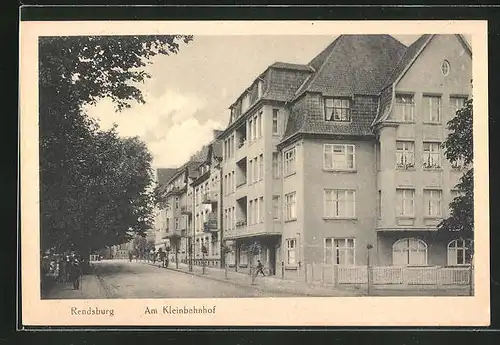 AK Rendsburg, Strasse am Kleinbahnhof