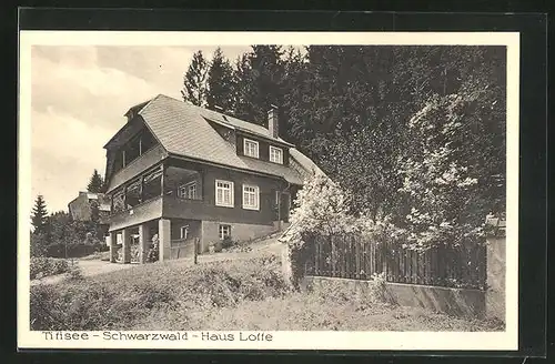 AK Titisee / Schwarzwald, Hotel-Pension Haus Lotte