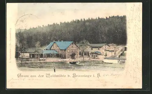 AK Braunlage i. H., Gasthaus zur Waldmühle