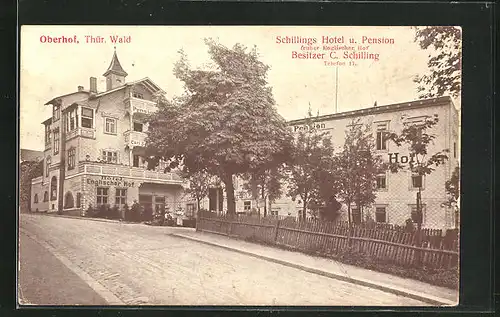 AK Oberhof / Thür. Wald, Schillings Hotel u. Pension