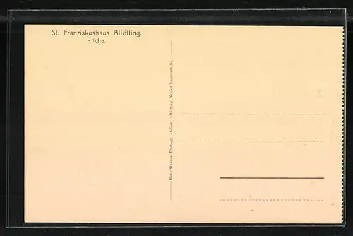 AK Altötting, St. Franziskushaus, Küche mit Nonnen