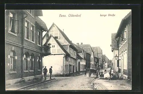 AK Hessisch Oldendorf, Blick in die Lange Strasse