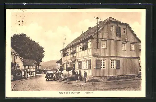 AK Overath, Gasthof und Pension zur alten Post im Aggertal