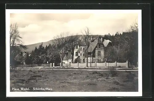 AK Schierke / Harz, Hotel Haus Wedel