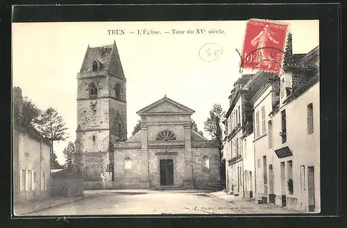 AK Trun, L'Eglise, Tour du XVe siecle