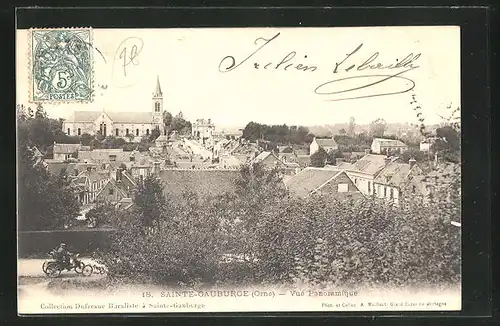 AK Sainte-Gauburge, Vue panoramique