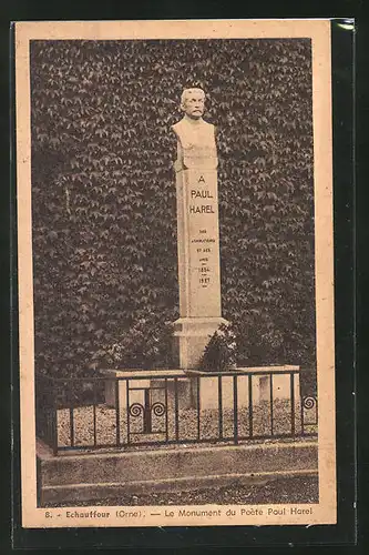 AK Echauffour, le Monument du Poete Paul Harel