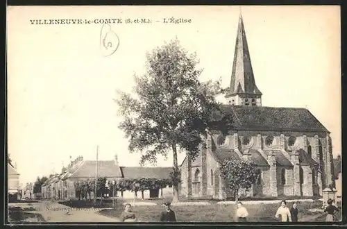 AK Villeneuve-le-Comte, L'Eglise