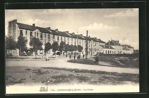 AK Champagen-sur-Seine, Les Ecoles