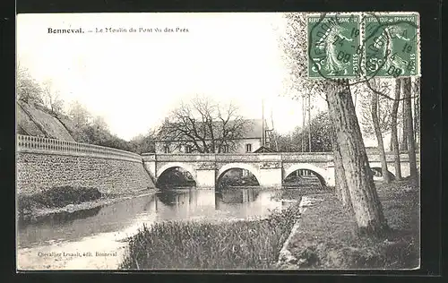 AK Bonneval, Le Moulin du Pont vu des Près