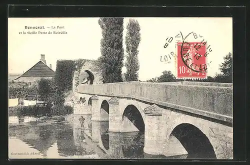 AK Bonneval, Le Pont et la vieille Porte de Boisville