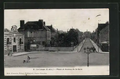 AK La Loupe, Place et Avenue de la Gare