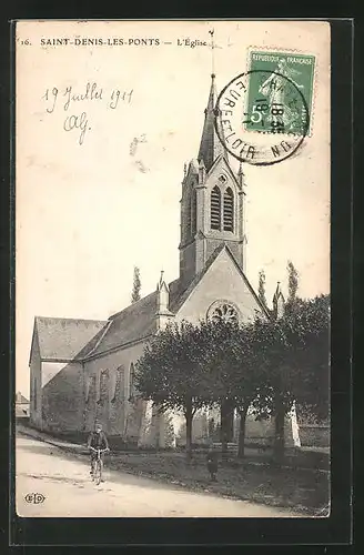 AK Saint-Denis-Les-Pont, l`eglise