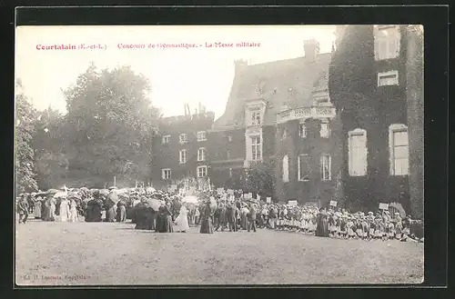 AK Courtalain, Concours de Gymnastique, La Messe militaire