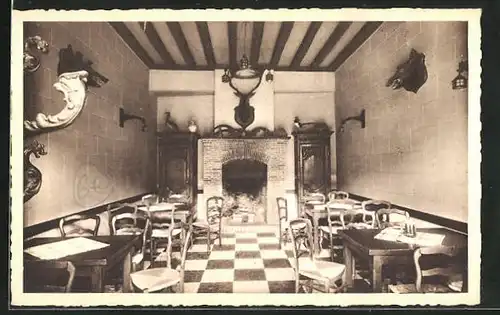 AK Cloyes, Hotel Saint-Jacques, Petite Salle et Bar, Innenansicht