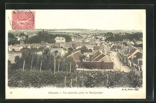 AK Cloyes, Vue generale, prise de Montgreffier