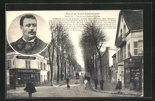 AK Dreux, Eure-et-Loir historique, Boulevard Louis Terrier