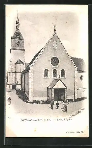 AK Lèves, L`Église, Ansicht der Kirche