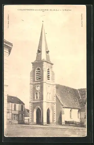 AK Champrond-en-Gatine, L`Église, Ansicht der Kirche