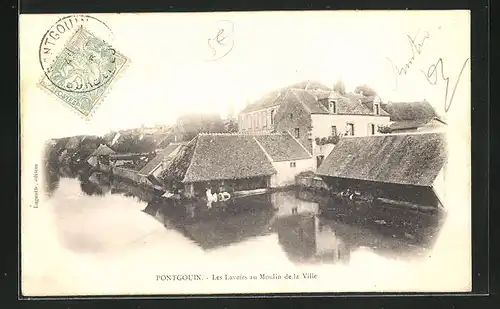 AK Pontgouin, Les Lavoirs au Moulin de la Ville